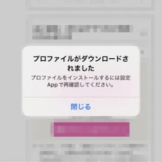 iPhoneアプリ→Safari→構成プロファイル