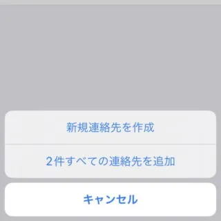 .vfcファイル→実行→連絡先アプリに追加