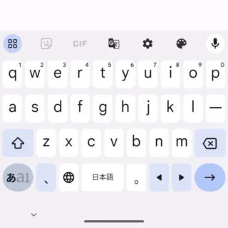 Androidアプリ→Gboard→QWERTY