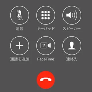 iPhone→通話中