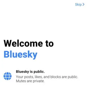 Androidアプリ→Bluesky→Create a new account