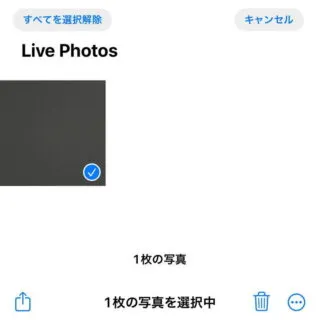 iPhoneアプリ→写真→アルバム→Live Photos
