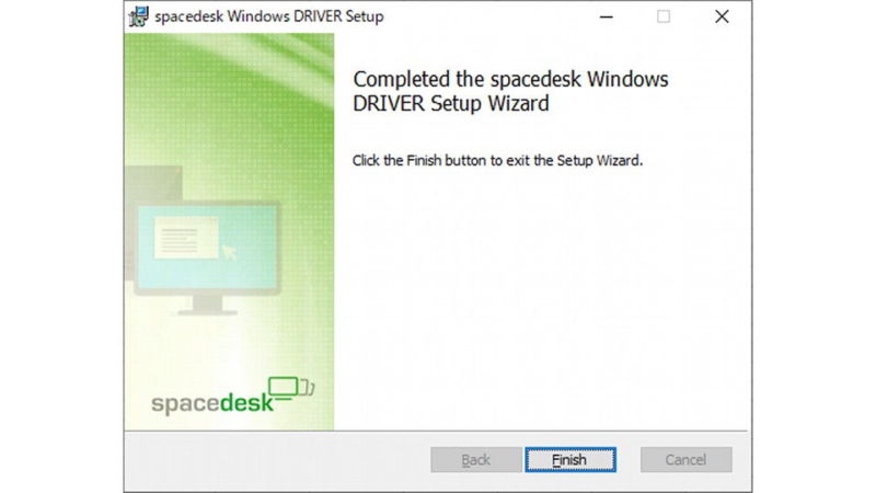 Windows 10→インストール→spacedesk