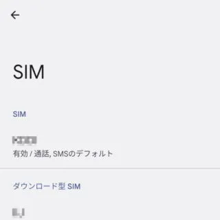Android 12→設定→ネットワークとインターネット→デュアルSIM