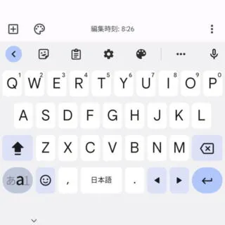 Androidアプリ→Gboard→QWERTYレイアウト