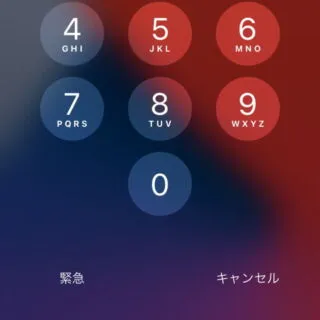 iPhone→iOS16→ロック画面（解除）